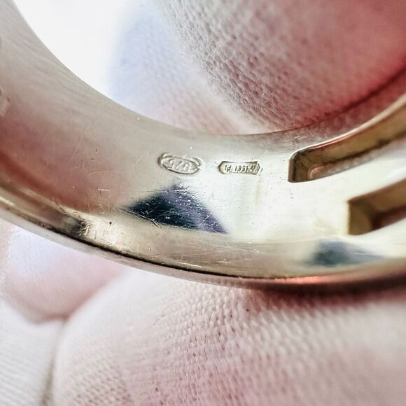 Gucci G Logo Sterling Silver Ring Size 5.75 - Picture 7 of 10